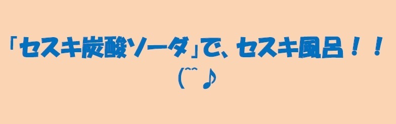 セスキ炭酸ソーダ で セスキ風呂